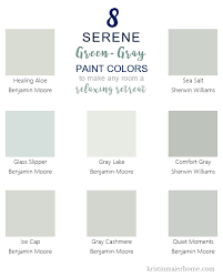 8 serene green gray paint colors