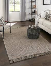 unique loom chunky jute rug gray 2 x 3