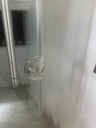 Glass Door Lock Without Cut Out Glass