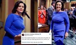 How gretchen whitmer emerged as an unlikely hero. Michigan Governor Hits At Trolls For Criticizing Her Curvy Looks During State Of State Address Daily Mail Online