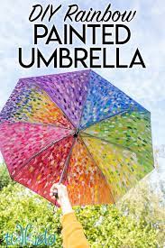 Diy Rainbow Painted Umbrella Tikkido Com