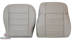 Leather Seat Cover Light Gray