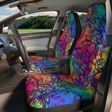 Tie Dye Boho Hippie Car Seat Covers