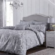 Damask Jacquard Silver Dreamtime Bed