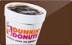 dunkin donuts gift cards into cash