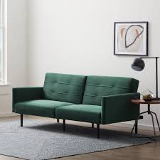 green velvet futon chair sofa bed