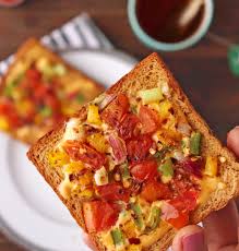 cheese toast with veggies how to make