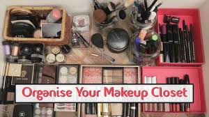 organise your makeup closet how to