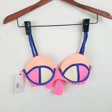 Maaji Colorblock Reversible Bikini Top Nwt