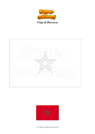 Previous first page last page next. Coloring Page Flag Of Morocco Supercolored Com