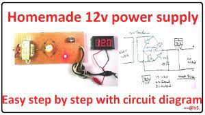 how to make 12v power supply easy at
