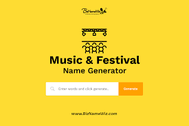 Music name generator will give you amazing music names ideas for all kind of instrumental music and beats. Music Festival Name Generator Availability Check