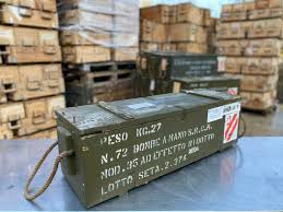 original army green wooden ammo jeep