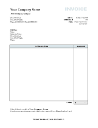 Free Microsoft Word Invoice Template Ms Invoice Template Free Word