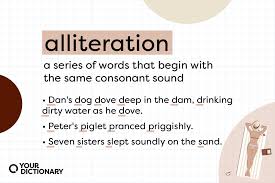 alliteration meaning and exle