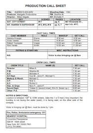 48 sle call sheets in pdf ms word