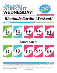10 Minute Cardio Workout Feel Great