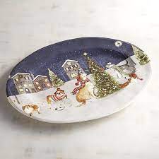 Park avenue is a wide new york city boulevard which carries north and southbound traffic in the borough of manhattan. Park Avenue Puppies Christmas Tree Oval Platter 30 Grab These Pier 1 Christmas Decor Finds Now Before They Sell Out Popsugar Home Photo 34