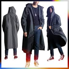 New Fashion Lightweight Raincoat Men And Women Packable Waterproof Mens Rain Jacket Waterproof With Hood Light Rain Jacket Women Black Geek