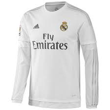 James rodriguez, ronaldo, bale, and other football stars will use this font on their. Adidas Real Madrid Home Long Sleeve Jersey 2015 2016