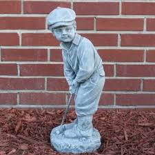 Boy Golfer Statue In Alexandria Mn
