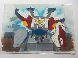 Gunx06 stuck to back of matching sketch. Mobile Suit Gundam Original Production Anime Cel And Sketch 1505261945