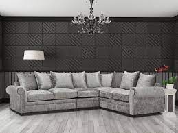 corner sofas large crushed velvet 6