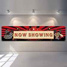 Maybe you would like to learn more about one of these? Amazon Com Now Showing Banner Movie Night Party Red Carpet Backdrop Hollywood Party Decorations Movie Backdrop Birthday Party Banner Baby Shower Birthday Party Supplies Kitchen Dining