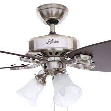 Light Brushed Nickel Ceiling Fan 53237