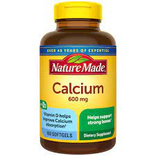 Calcium is the principal mineral that makes bones strong and people need enough vitamin d to help get calcium absorbed into the bones. Calcium 600 Mg With Vitamin D Nature Made