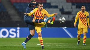 25 the scenes of jubilation after psg beat lyon on sunday were reminiscent of a side that had just won a title. Psg 1 1 Barcelona Goal Video Highlights Lionel Messi Led Barca Knocked Out Of Uefa Champions League Zee5 News