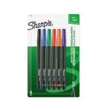 Sharpie Pens 6 Color Set Beckers School Supplies