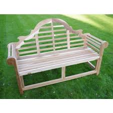 strong teak lutyens garden bench made