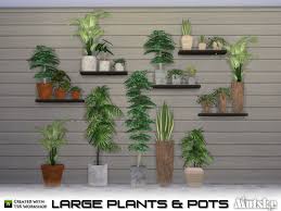 The Sims Resource Large Plant And Pots