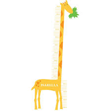 Megan Claire Giraffe Height Chart Wall Sticker The