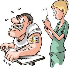 funny nurse with patient cartoon vector