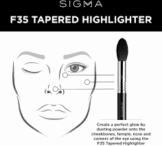 f35 tapered highlighter brush