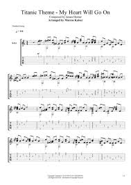 Show capo hints for guitar and ukulele. Titanic My Heart Will Go On Fingerstyle Guitar Tab By James Horner Digital Sheet Music For Tablature Download Print H0 685151 Sc001001963 Sheet Music Plus