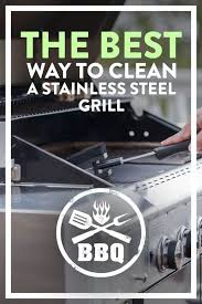 clean a stainless steel grill
