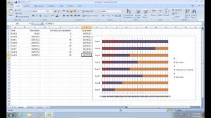 how to make excel 2007 gantt chart