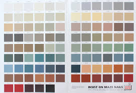 Color Charts For Painted Nail And Trim Colors Maze Nails