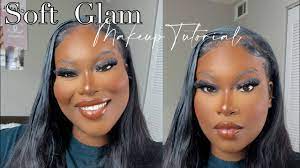 soft glam makeup tutorial for black