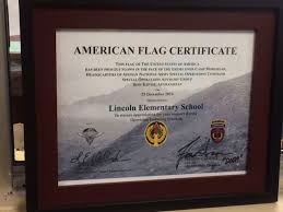 It was flown with great honor and pride over our nation's embassy, where each day americans fight the global war on terrorism in remembrance of all who lost their lives. united states of america flag flown over a u.s. Lincoln Elementary Receives Special U S Flag Community Nogalesinternational Com