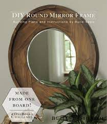 simple diy round wood mirror frame