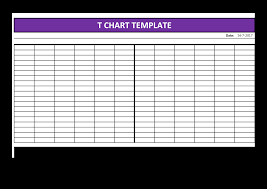 T Chart Template Templates At Allbusinesstemplates Com