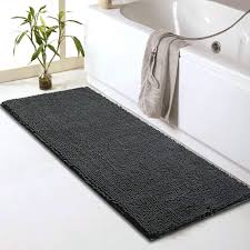 Shop our best selection of bathroom rugs to reflect your style and inspire your home. Amazon Com Chenille Bathroom Rugs Runner 59 X 20 Anti Slip Long Bath Mat Extra Soft Absorbent And Machine Washable Shaggy Chenille Noodle Bath Rugs For Bathroom Bedroom And Kitchen Grey Home Kitchen