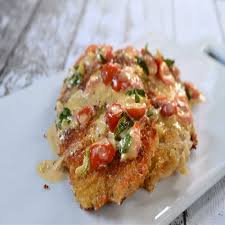 parmesan crusted tilapia with tomato