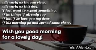 sun rises good morning message