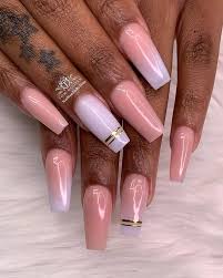 Pink and white acrylic nail manicure is a classic and popular nail look. 50 Incredible White And Gold Nails To Compliment Your Style In 2020