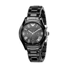 All armani watches are new in box with 2 year warranty & free fast shipping! Emporio Armani Ladies Black Ceramic Ar1401 Round Black Dial
